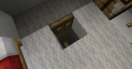 カーペットの下のはしご