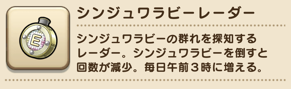 シンジュワラビーレーダー