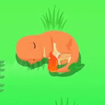 ヒトカゲの星1寝顔画像