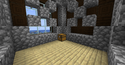 丸石の模様入りの部屋