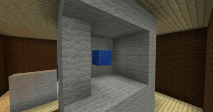 灰色の村人の部屋　ラピスラズリブロック