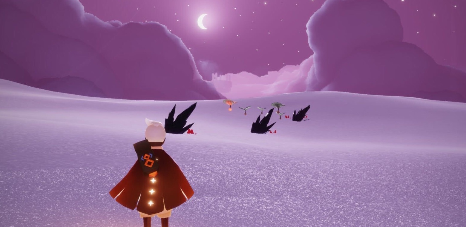 星月夜の砂漠の奥