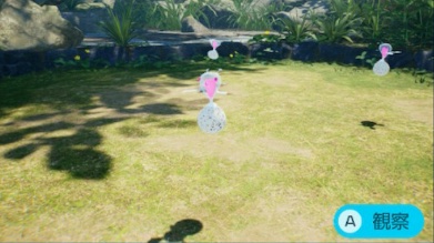 ピキマキにピクミンをぶつけて卵を落とす