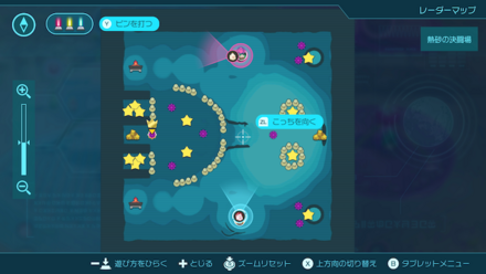 熱砂の決闘場のフロアマップ