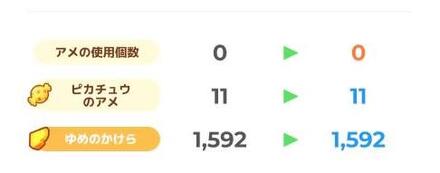 ゆめのかけらでレベルアップ