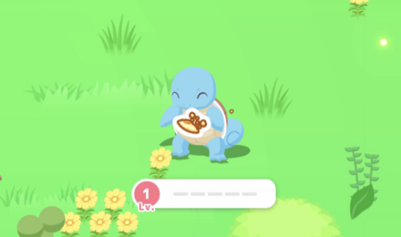 おやつタイムでサブレをあげる