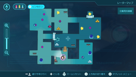 分業用冷蔵庫のフロアマップ