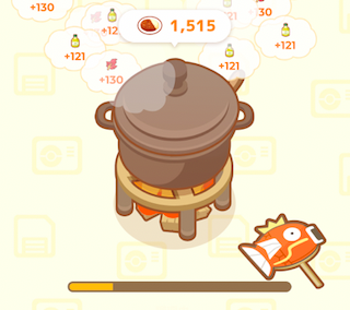 うちわで扇ぐと料理を作るスピードがアップする