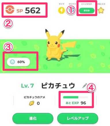 ステータス画面