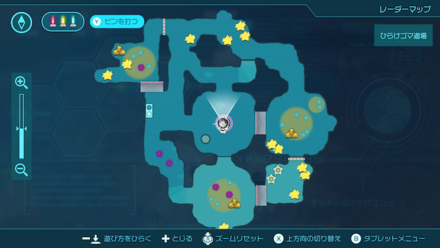 ひらけゴマ道場のフロアマップ