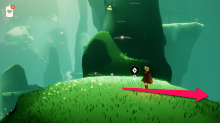 エリアすぐの場所から右下