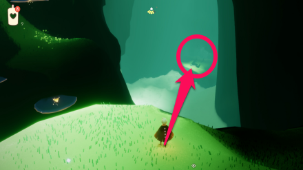 エリアすぐの場所から右下