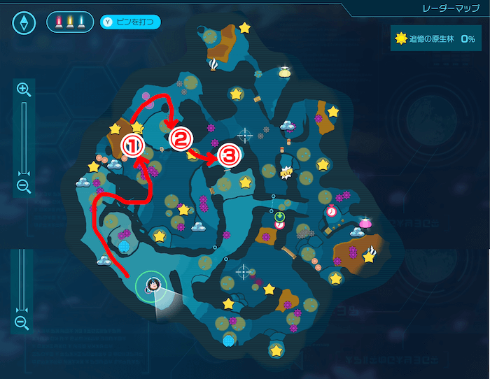 切磋琢磨のオアシスのマップ