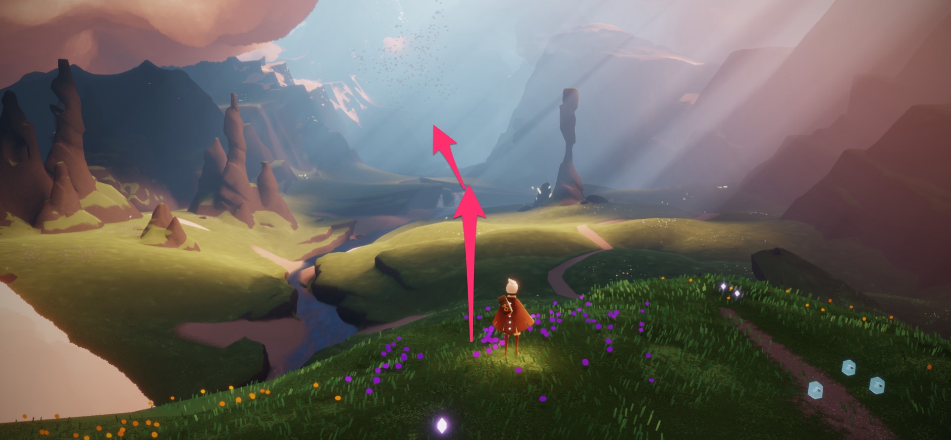 草原連峰にある最も大きい滝