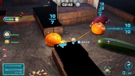 紫ピクミン1匹で運ばせる