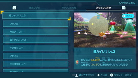 オッチンのスキル超カイリキLV3は必須
