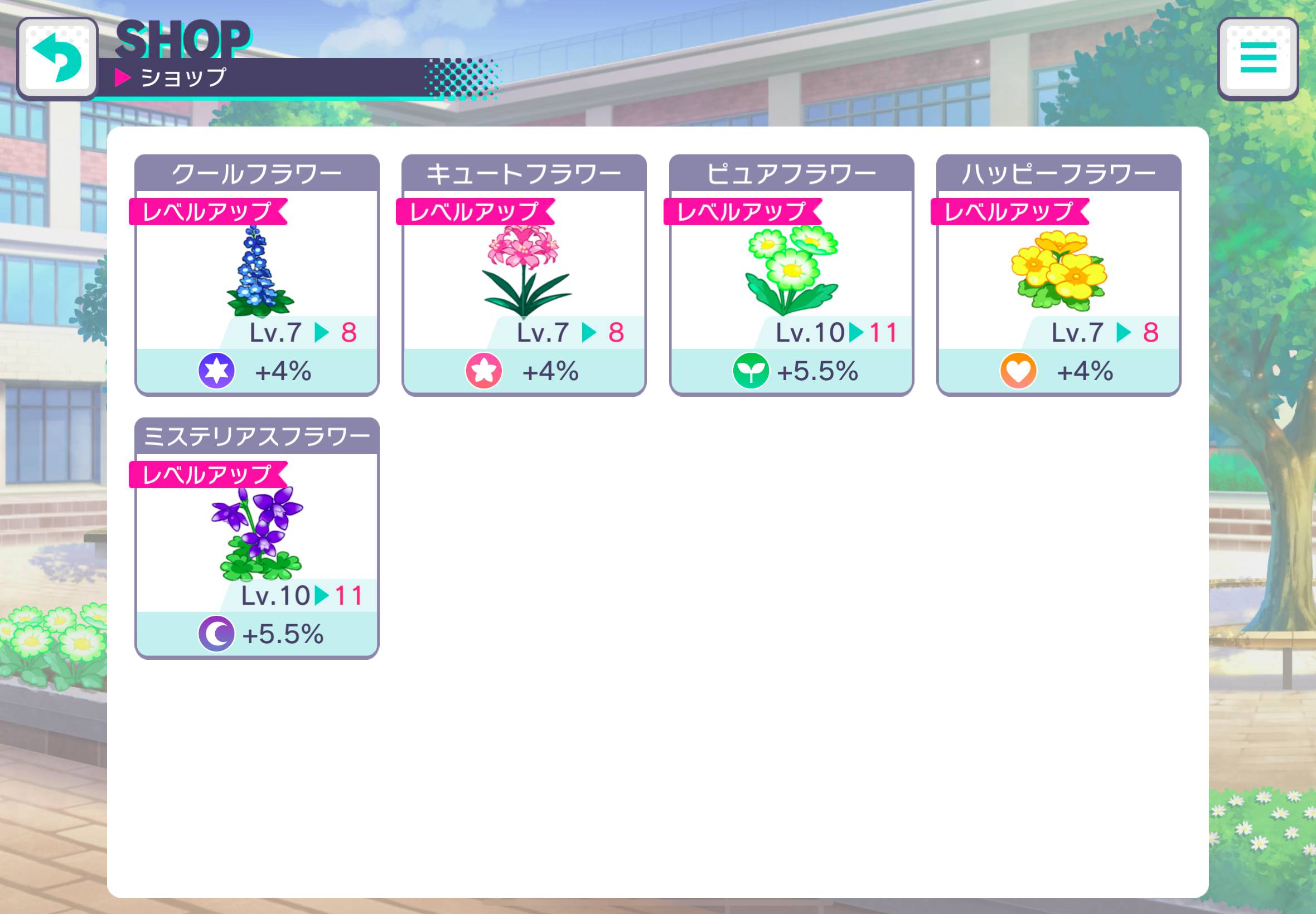 タイプ別エリアアイテム