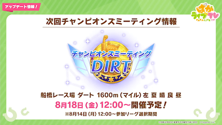 ダートチャンピオンズミーティング開催