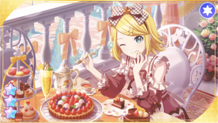 ［アイドル・オン・ケーキ♪］鏡音リン