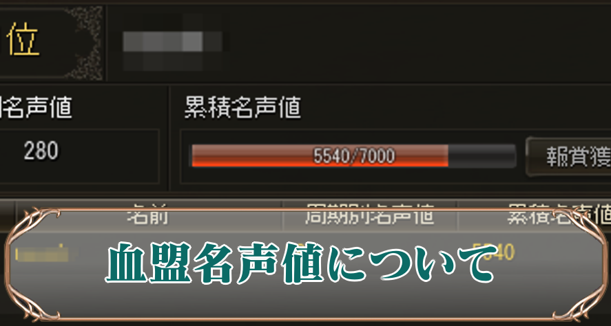 血盟名声値　サムネ