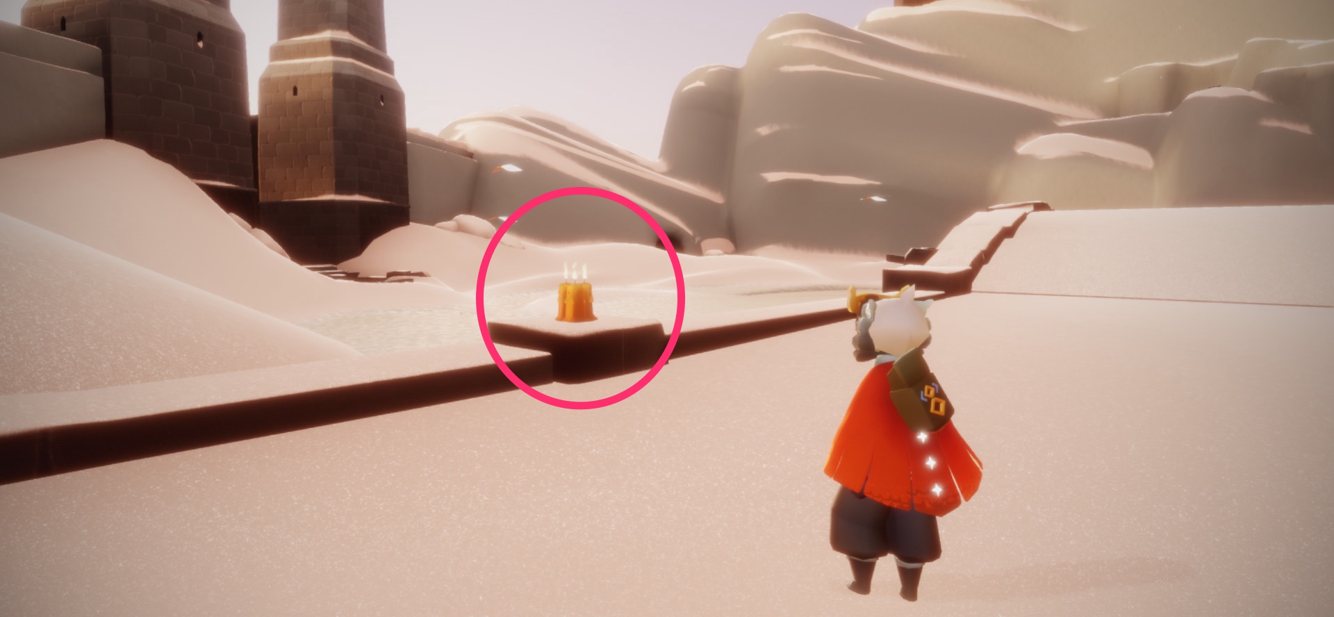 真っ直ぐ下ったスケートリンクの中央広場辺り