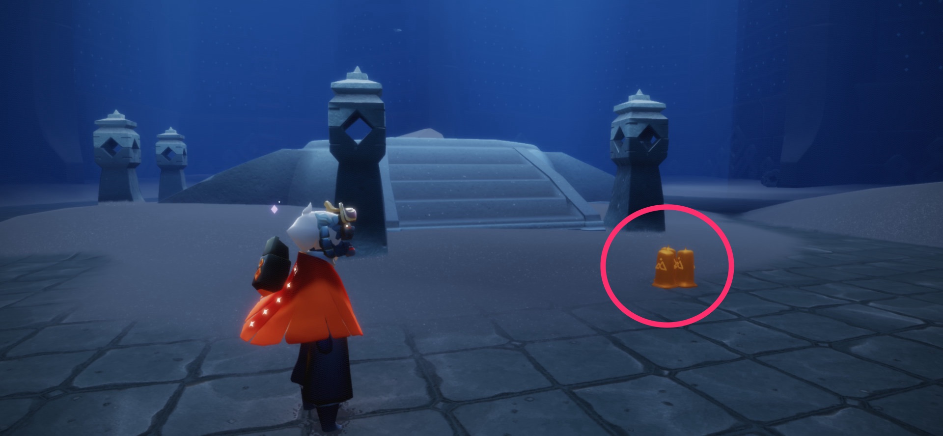 エレベーターの手前辺り