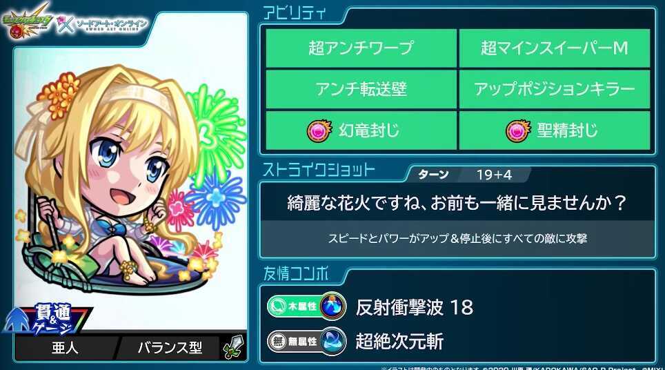 アリスα ステータス