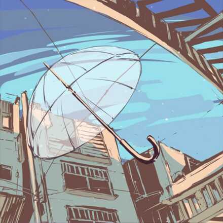 雨とペトラ画像