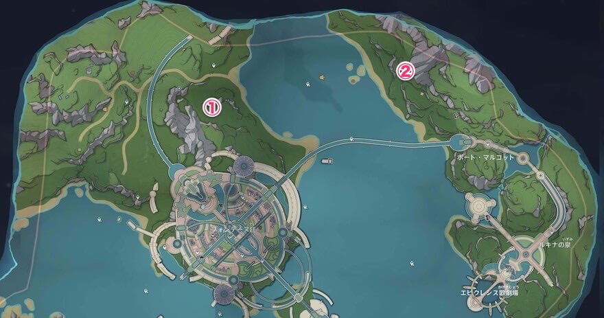 フォンテーヌ：フォンテーヌ廷の地霊壇の場所