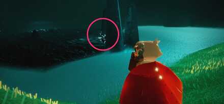 洞窟の奥の水晶