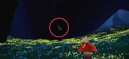 夜鳥の語り部のいるエリアの道中の水晶