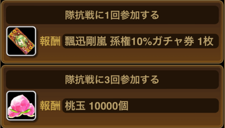 隊抗戦参加ミッション