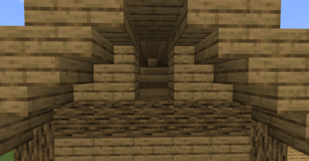 端の屋根の隙間を埋める