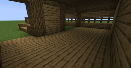 床をオークの木材に貼りかえる