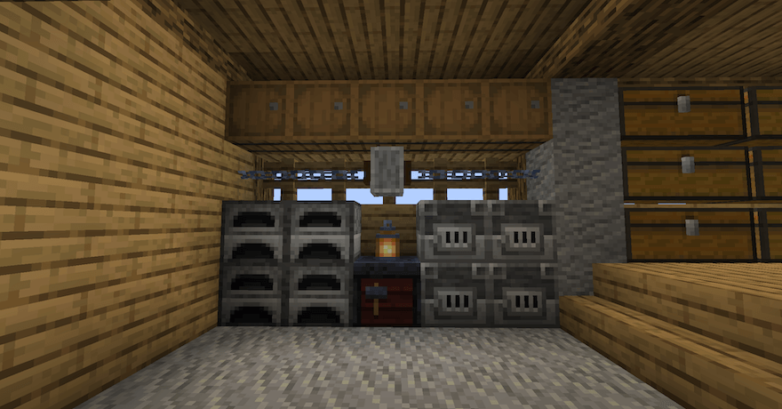 かまどや溶鉱炉を設置