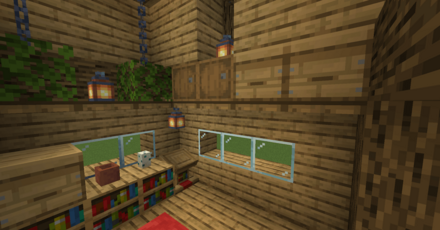 トラップドアの上に樽と養蜂箱を設置する