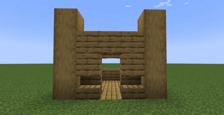 正面の壁を作る