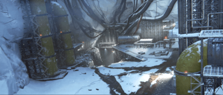 坑道破壊工作画像