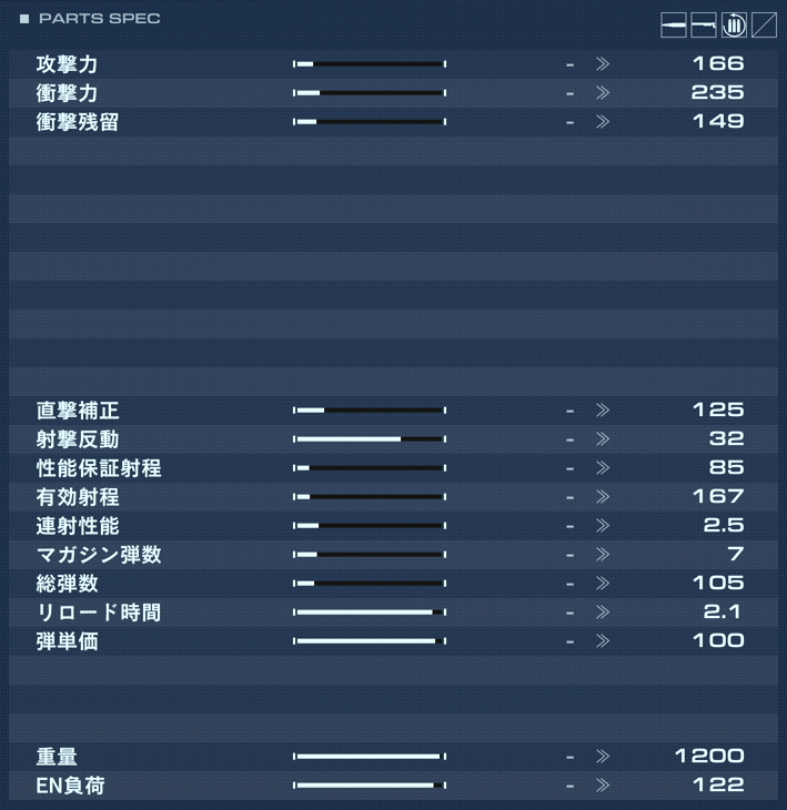 HG-003 COQUILLETTの性能詳細