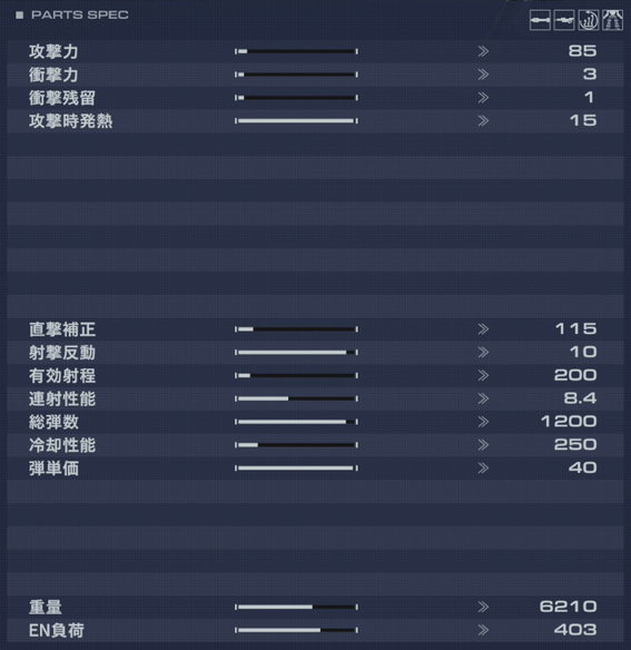 WB-0000 BAD COOKの性能詳細