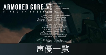 声優一覧（CV）