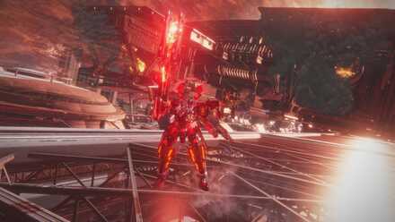 右手武器が光っている状態