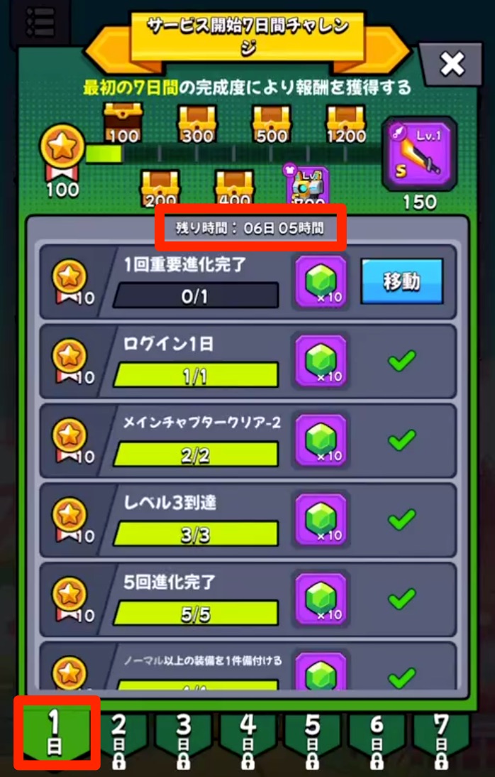 7日間チャレンジ