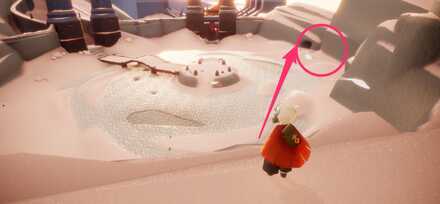 スケートリンクエリアに到着後