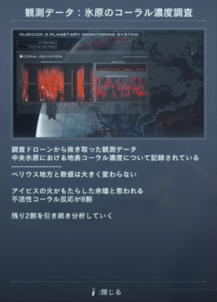 観測データ：氷原のコーラル濃度調査画像