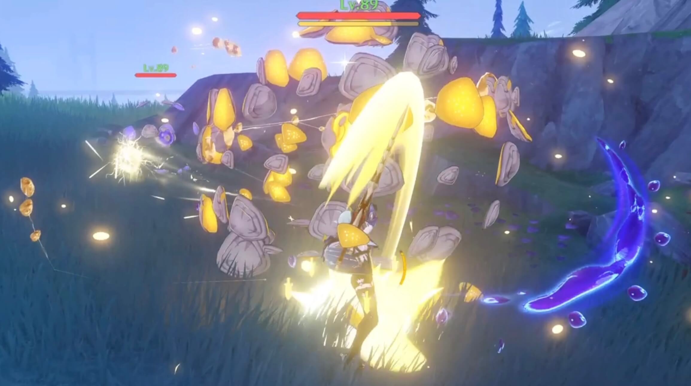 大型瓦礫は岩元素や両手剣がおすすめ