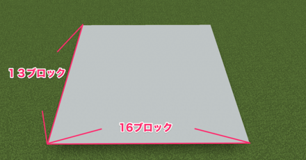13×16の床を作る