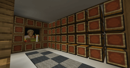 チェストと樽に額縁をつける