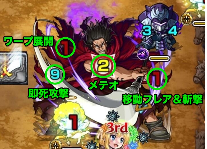 龐煖　攻撃パターン