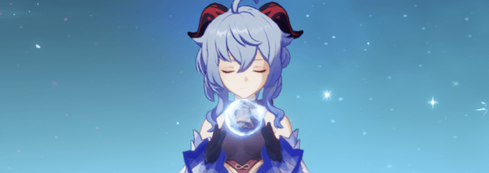 甘雨の聖遺物ステータス